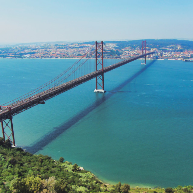 "Bridge 25 april Lisbon Portugal" stock image