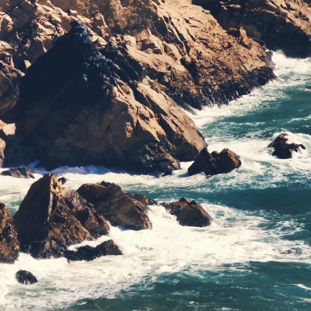 "Portugal Cabo da Roca -Cape Rock the western most point of Europe" stock image