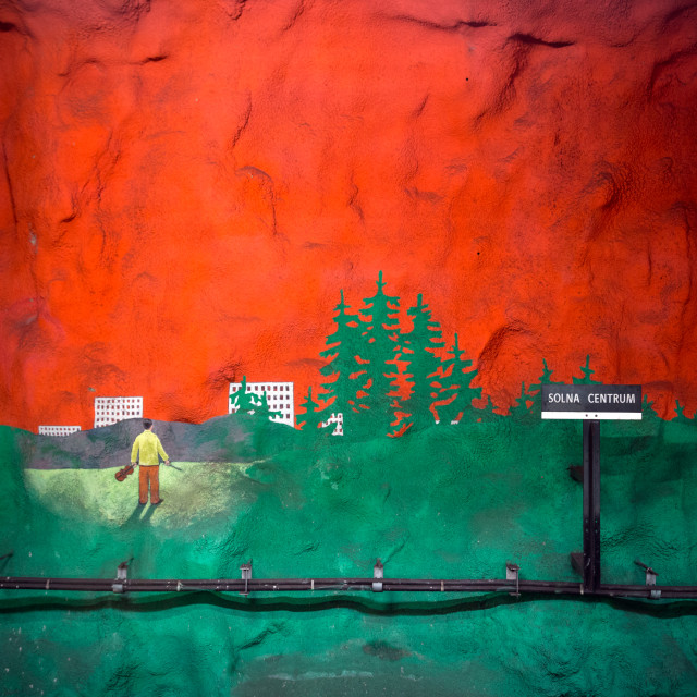 "Stockholms Tunnelbana - Solna Centrum" by Philip Mowbray - £10.00 "Stockholms Tunnelbana - Solna Centrum" stock image