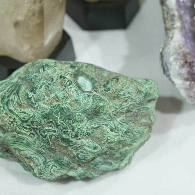 Malachite green mineral gemstone texture,malachite background,green background. License