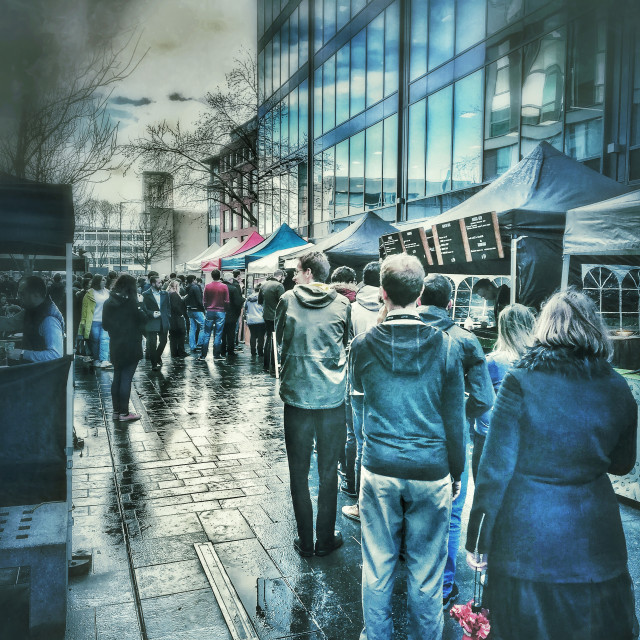 "Street Food Market, Bristol" stock image