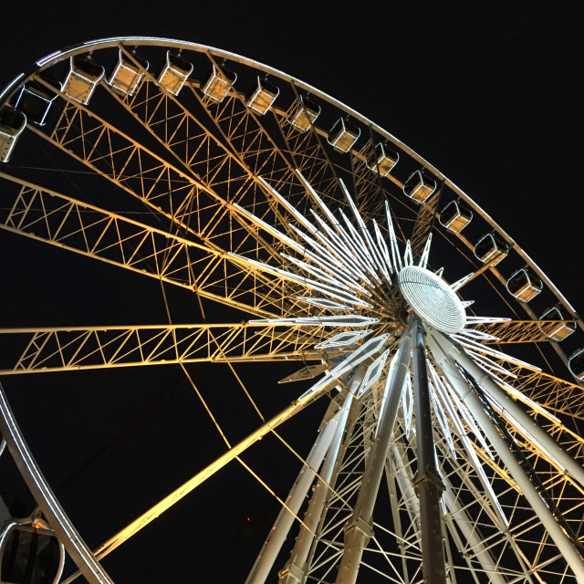 "Gdansk: The Panoramic Wheel" stock image