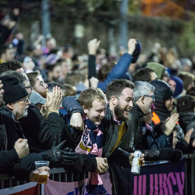 "Dulwich Hamlet vs. Eastbourne Borough, Boxing Day 2018" stock image