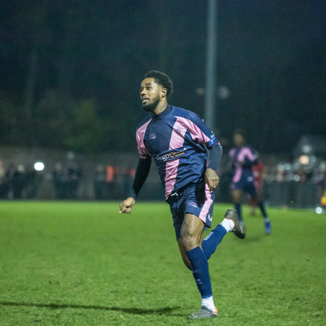 "Dulwich Hamlet vs. Eastbourne Borough, Boxing Day 2018" stock image