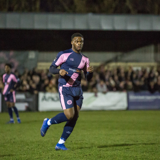 "Dulwich Hamlet vs. Eastbourne Borough, Boxing Day 2018" stock image