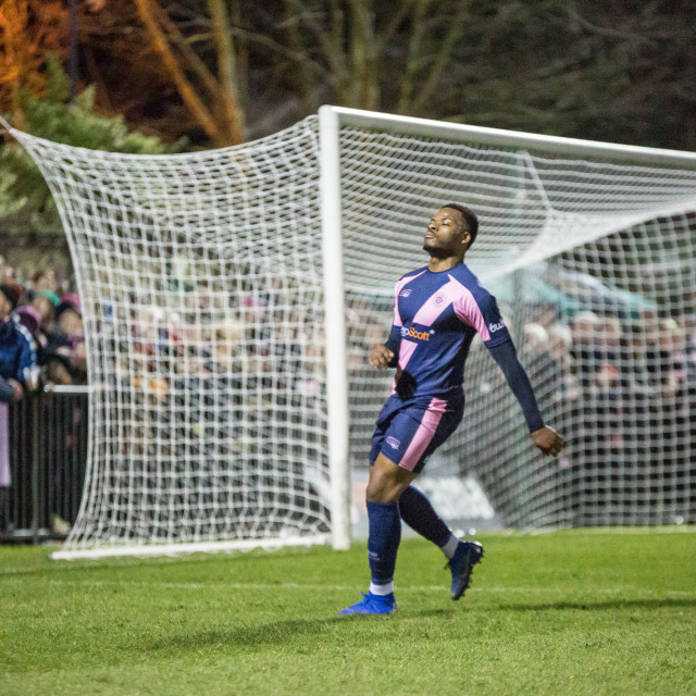 "Dulwich Hamlet vs. Eastbourne Borough, Boxing Day 2018" by Duncan Palmer - £15.00 "Dulwich Hamlet vs. Eastbourne Borough, Boxing Day 2018" stock image