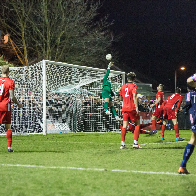 "Dulwich Hamlet vs. Eastbourne Borough, Boxing Day 2018" stock image