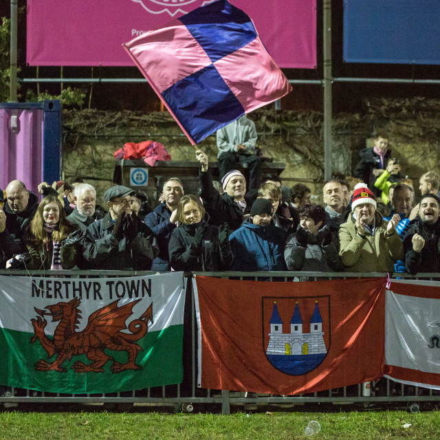 "Dulwich Hamlet vs. Eastbourne Borough, Boxing Day 2018" stock image