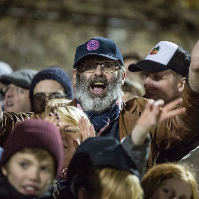 "Dulwich Hamlet vs. Eastbourne Borough, Boxing Day 2018" stock image