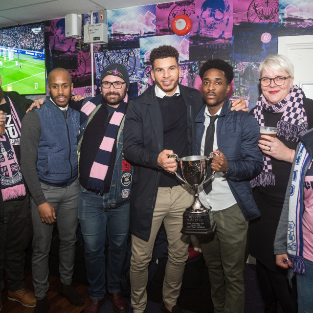 "Dulwich Hamlet vs. Eastbourne Borough, Boxing Day 2018" stock image