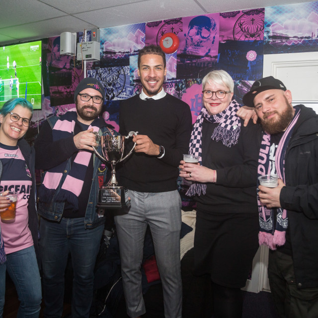 "Dulwich Hamlet vs. Eastbourne Borough, Boxing Day 2018" stock image