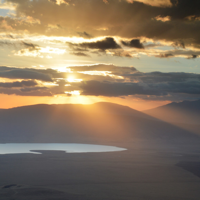 "Ngorongoro Sunset #1" stock image