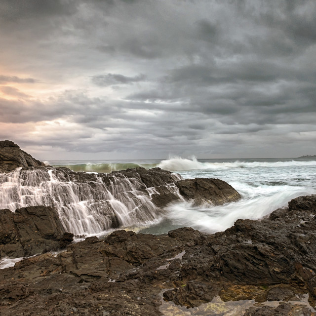 "Currumbin Rock Scene" stock image