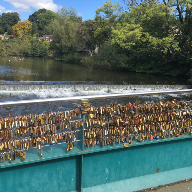 Bakewell love lock bridge License, download or print for £12.40