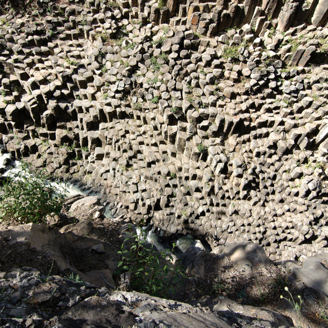 "Basaltic Prisms of Santa María Regla" stock image