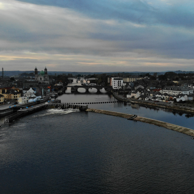 "Athlone and the River Shannon" stock image