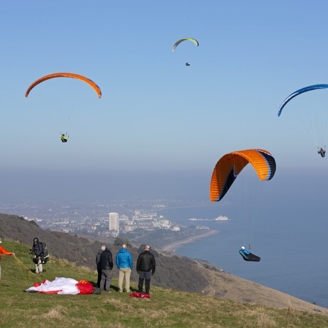 "Hang Gliding 3" stock image