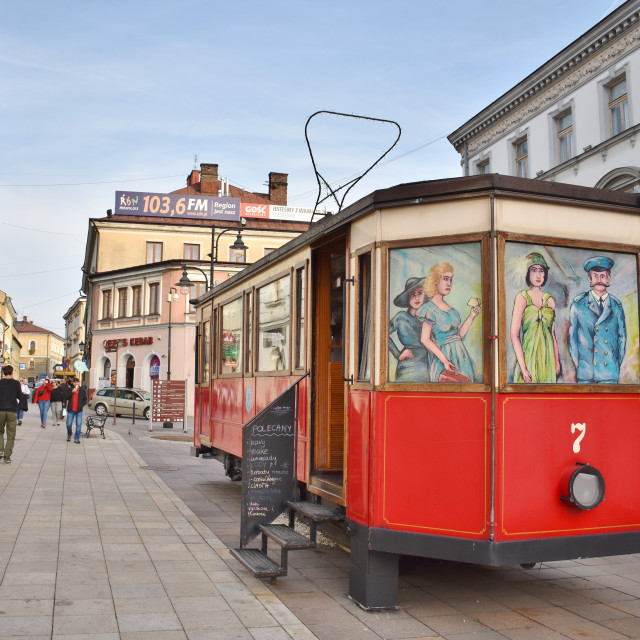 "Tarnow: Cafe Tramwaj" stock image