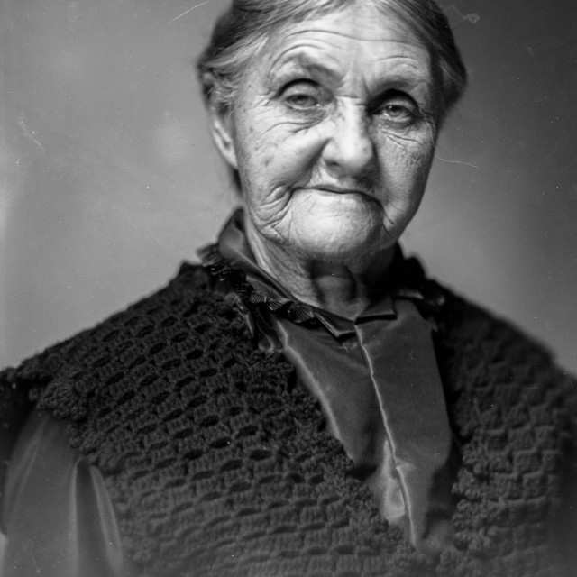 "VINTAGE PORTRAIT OF OLDER WOMAN" by JOHN MOUNT - $25.10 "VINTAGE PORTRAIT OF OLDER WOMAN" stock image