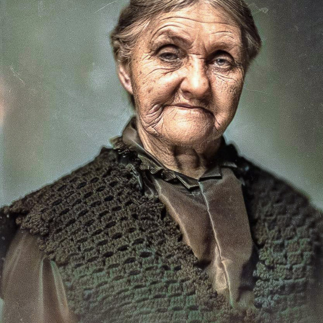 "VINTAGE PORTRAIT OF OLDER WOMAN" by JOHN MOUNT - $25.10 "VINTAGE PORTRAIT OF OLDER WOMAN" stock image
