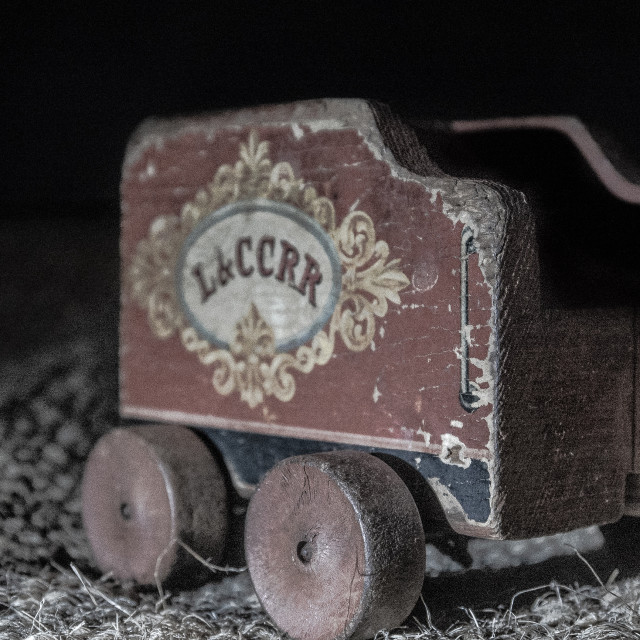 "STILL LIFE / STUDIO PHOTO OF VINTAGE TOY TRAIN CAR" by JOHN MOUNT - $25.14 "STILL LIFE / STUDIO PHOTO OF VINTAGE TOY TRAIN CAR" stock image