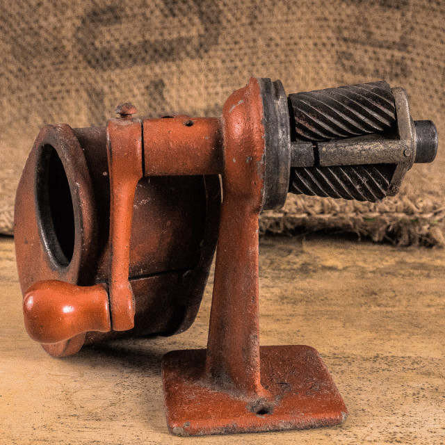 "STILL LIFE - VINTAGE PENCIL SHARPENER" by JOHN MOUNT - $25.14 "STILL LIFE - VINTAGE PENCIL SHARPENER" stock image