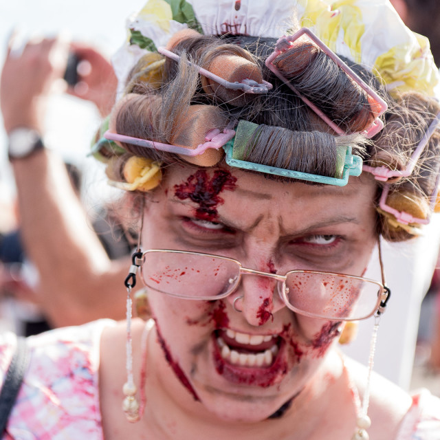 "ZOMBIE AT THE ASBURY PARK NJ ZOMBIE WALK" by JOHN MOUNT - $25.14 "ZOMBIE AT THE ASBURY PARK NJ ZOMBIE WALK" stock image