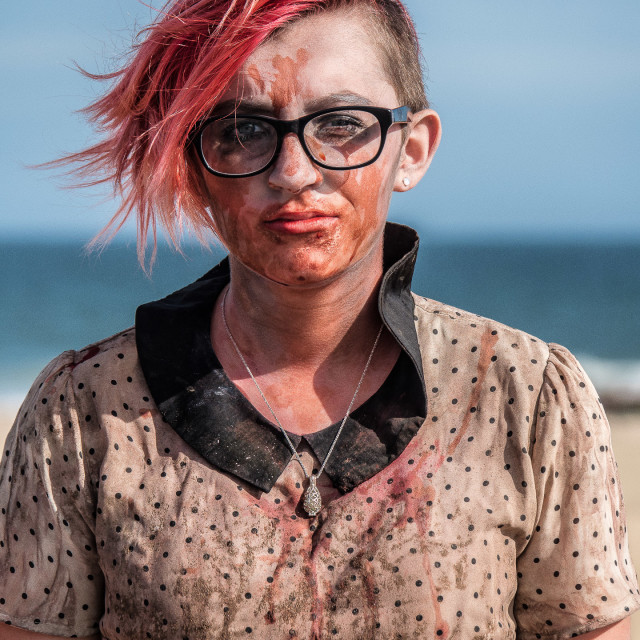 "ZOMBIE AT THE ASBURY PARK NJ ZOMBIE WALK" by JOHN MOUNT - $25.14 "ZOMBIE AT THE ASBURY PARK NJ ZOMBIE WALK" stock image