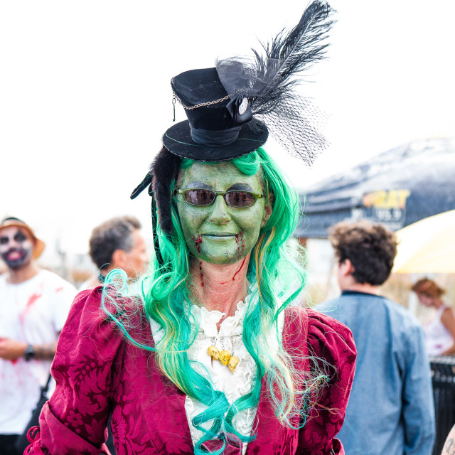 "ZOMBIE AT THE ASBURY PARK NJ ZOMBIE WALK" by JOHN MOUNT - $25.14 "ZOMBIE AT THE ASBURY PARK NJ ZOMBIE WALK" stock image