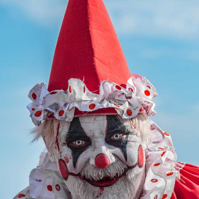 "CLOWN ZOMBIE" by JOHN MOUNT - $25.14 "CLOWN ZOMBIE" stock image