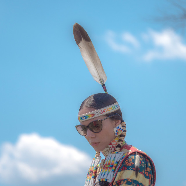 "NATIVE AMERICAN WOMAN PORTRAIT" by JOHN MOUNT - $25.10 "NATIVE AMERICAN WOMAN PORTRAIT" stock image
