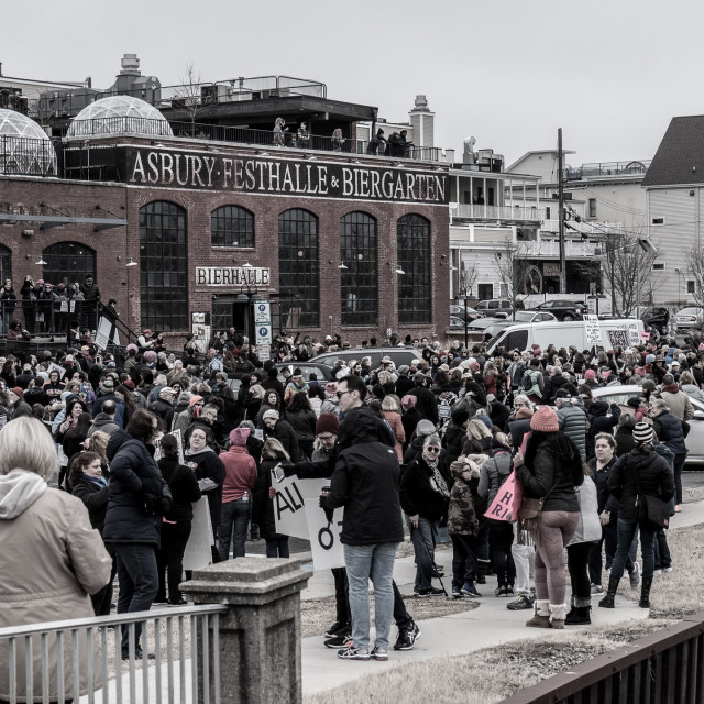 "MILLION WOMAN MARCH, ASBURY PARK NJ" by JOHN MOUNT - $24.67 "MILLION WOMAN MARCH, ASBURY PARK NJ" stock image