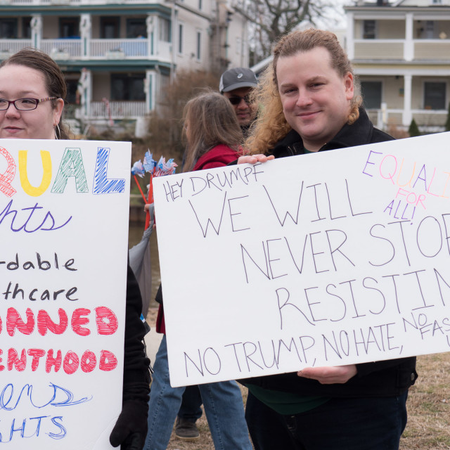 "MILLION WOMAN MARCH, ASBURY PARK NJ" by JOHN MOUNT - $24.67 "MILLION WOMAN MARCH, ASBURY PARK NJ" stock image