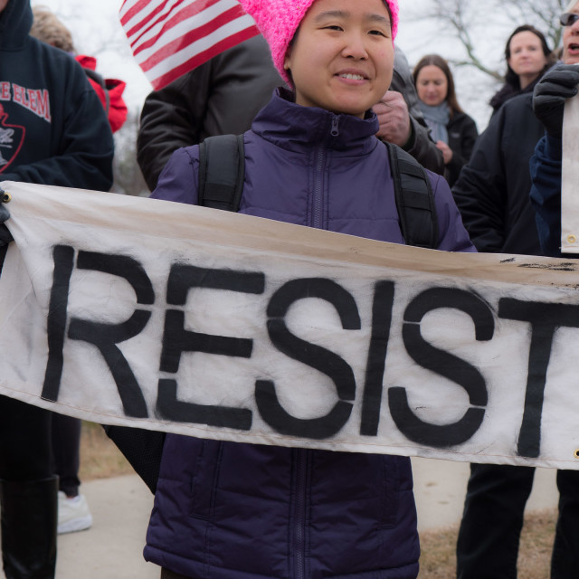 "MILLION WOMAN MARCH, ASBURY PARK NJ" by JOHN MOUNT - $24.67 "MILLION WOMAN MARCH, ASBURY PARK NJ" stock image