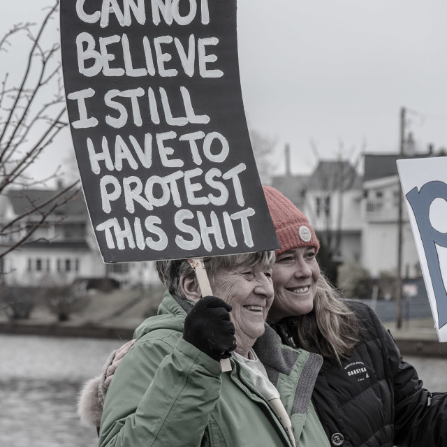 "MILLION WOMAN MARCH, ASBURY PARK NJ" by JOHN MOUNT - $24.67 "MILLION WOMAN MARCH, ASBURY PARK NJ" stock image