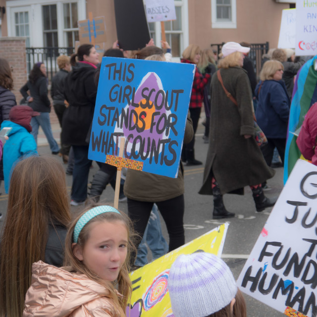 "MILLION WOMAN MARCH, ASBURY PARK NJ" by JOHN MOUNT - $24.67 "MILLION WOMAN MARCH, ASBURY PARK NJ" stock image