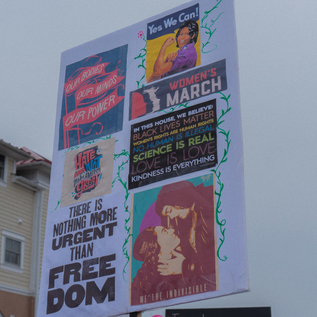 "MILLION WOMAN MARCH, ASBURY PARK NJ" by JOHN MOUNT - $24.67 "MILLION WOMAN MARCH, ASBURY PARK NJ" stock image
