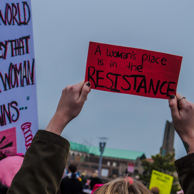 "MILLION WOMAN MARCH, ASBURY PARK NJ" by JOHN MOUNT - $24.67 "MILLION WOMAN MARCH, ASBURY PARK NJ" stock image