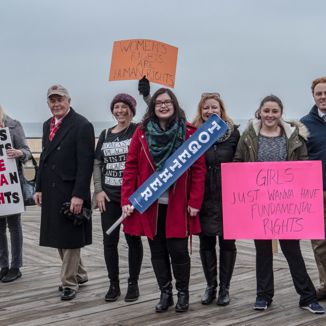 "MILLION WOMAN MARCH, ASBURY PARK NJ" by JOHN MOUNT - $24.67 "MILLION WOMAN MARCH, ASBURY PARK NJ" stock image