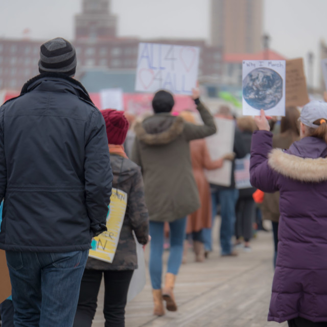 "MILLION WOMAN MARCH, ASBURY PARK NJ" by JOHN MOUNT - $24.67 "MILLION WOMAN MARCH, ASBURY PARK NJ" stock image