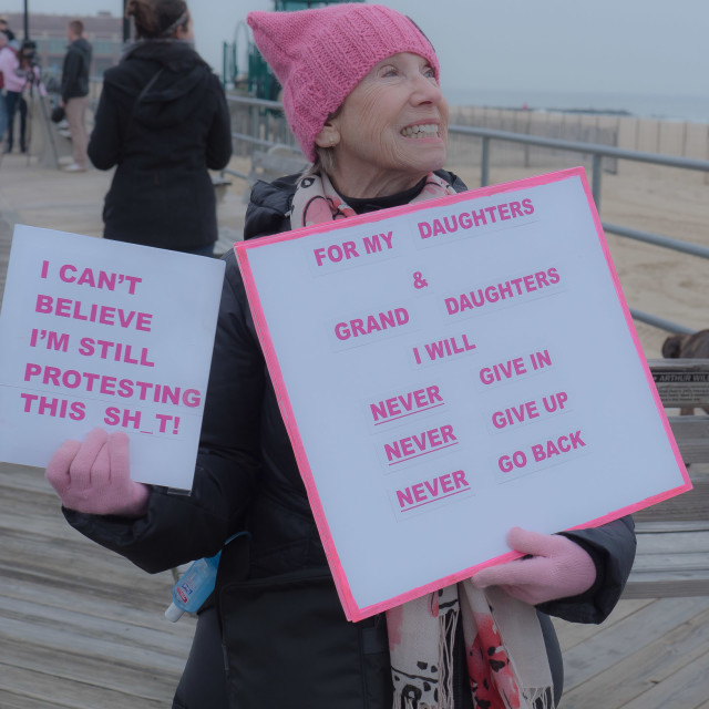 "MILLION WOMAN MARCH, ASBURY PARK NJ" by JOHN MOUNT - $24.67 "MILLION WOMAN MARCH, ASBURY PARK NJ" stock image
