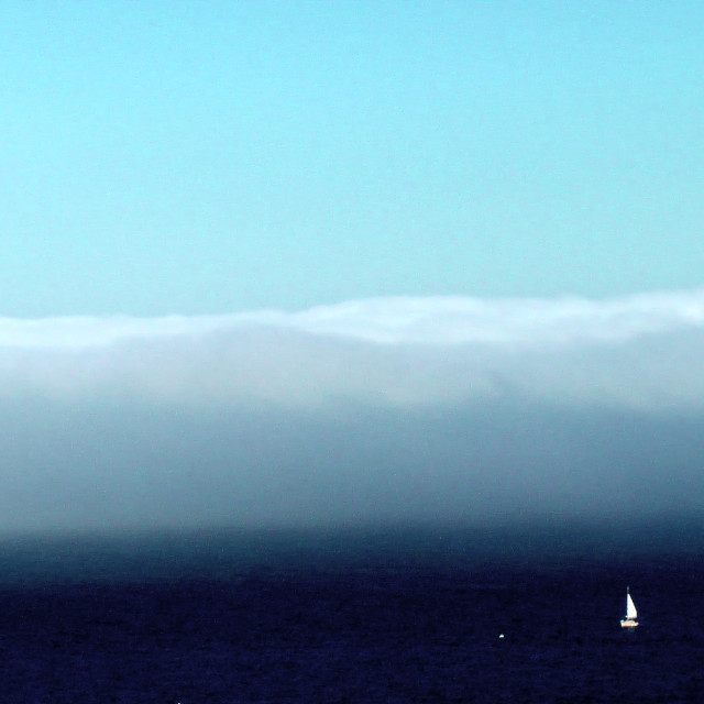 "SAILBOAT ON MONTEREY BAY" by JOHN MOUNT - $25.14 "SAILBOAT ON MONTEREY BAY" stock image