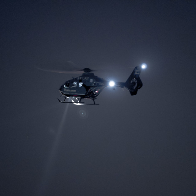 "HELICOPTER AT NIGHT" by JOHN MOUNT - $25.14 "HELICOPTER AT NIGHT" stock image