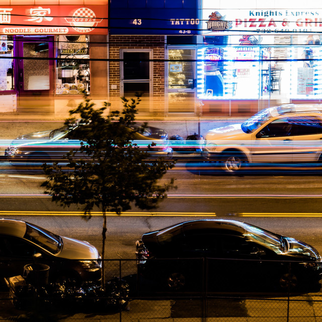 "NIGHT TIME IN THE CITY" by JOHN MOUNT - $25.14 "NIGHT TIME IN THE CITY" stock image