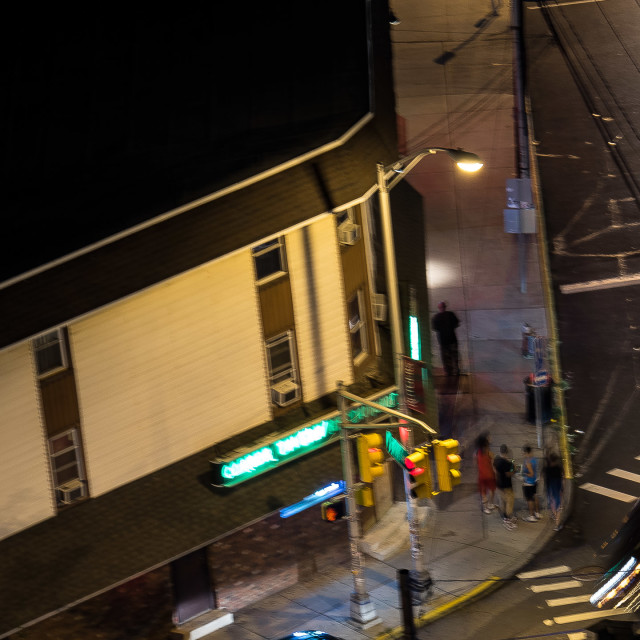 "NIGHT IN THE CITY" by JOHN MOUNT - $25.14 "NIGHT IN THE CITY" stock image