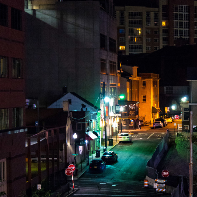 "NIGHT TIME IN THE CITY" by JOHN MOUNT - $25.14 "NIGHT TIME IN THE CITY" stock image