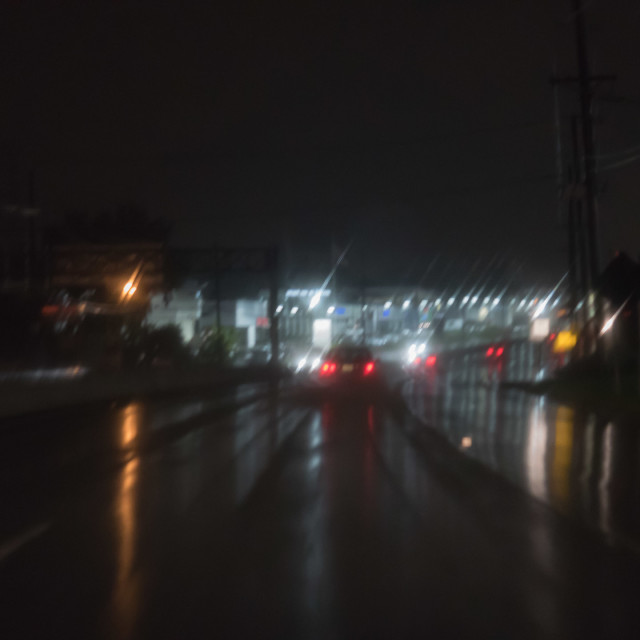 "NJ TURNPIKE IN THE RAIN" by JOHN MOUNT - $25.14 "NJ TURNPIKE IN THE RAIN" stock image