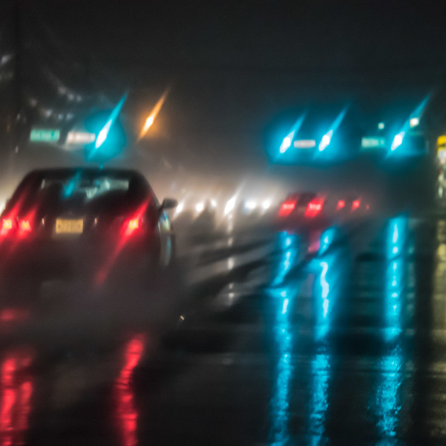 "NJ TURNPIKE IN THE RAIN" by JOHN MOUNT - $25.14 "NJ TURNPIKE IN THE RAIN" stock image