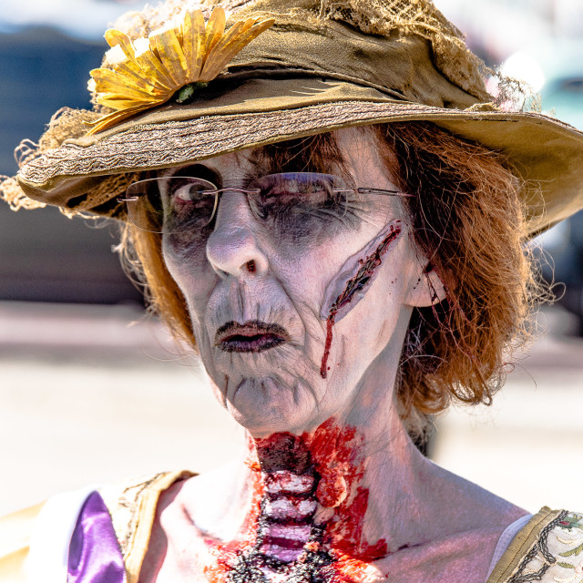 "OLD WOMAN ZOMBIE" by JOHN MOUNT - $25.14 "OLD WOMAN ZOMBIE" stock image