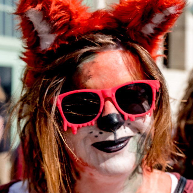 "ZOMBIE WITH RED SUNGLASSES" by JOHN MOUNT - $25.14 "ZOMBIE WITH RED SUNGLASSES" stock image